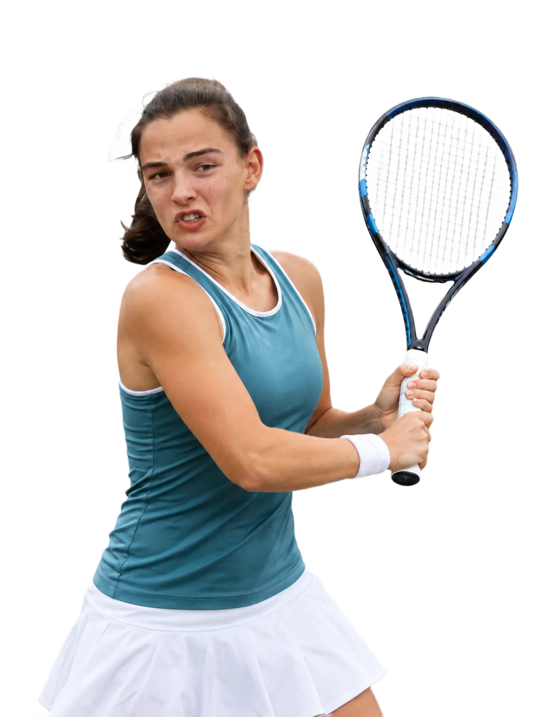 Portrait of Analu Freitas, tennis player