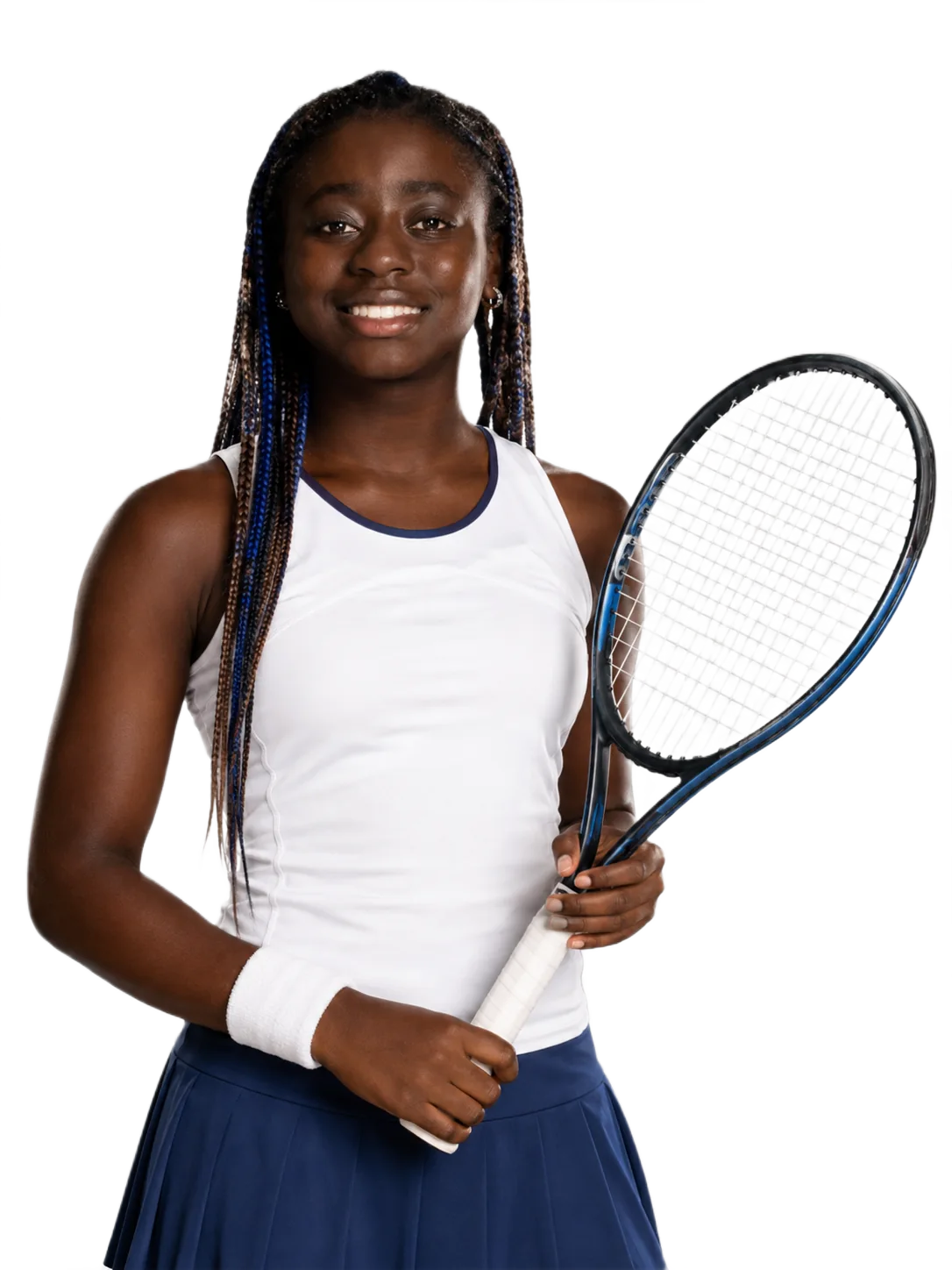 Portrait of Angella Okutoyi, tennis player