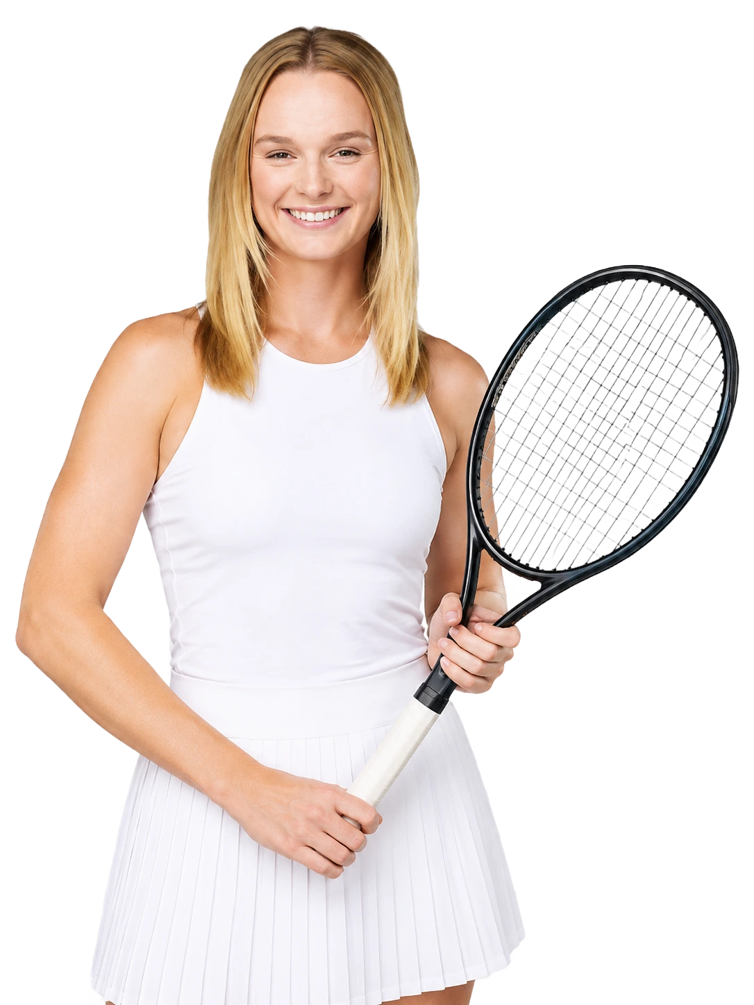 Ashlyn Krueger tennis player profile visual with TennisJack stats and match analysis