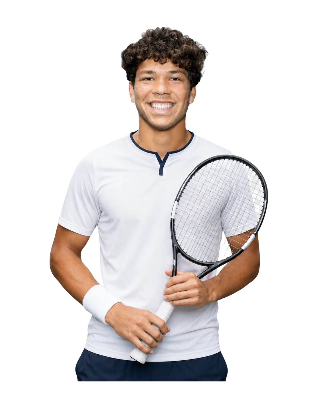 Ben Shelton tennis player profile visual with TennisJack stats and match analysis