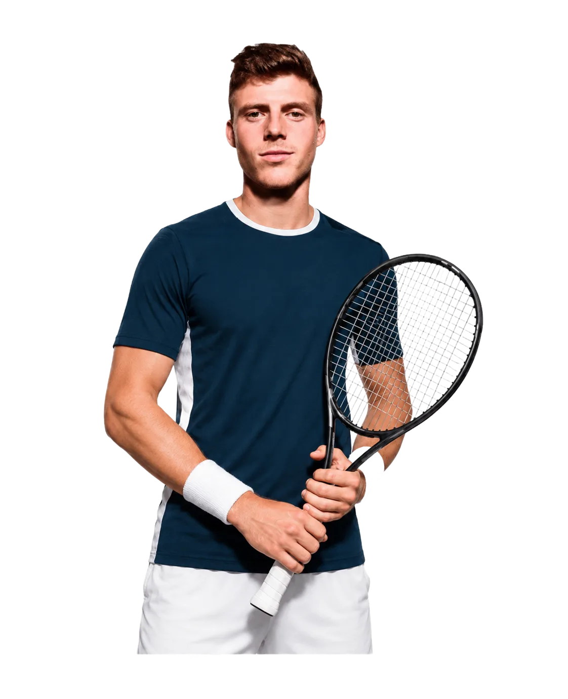 Billy Harris tennis player profile visual with TennisJack stats and match analysis