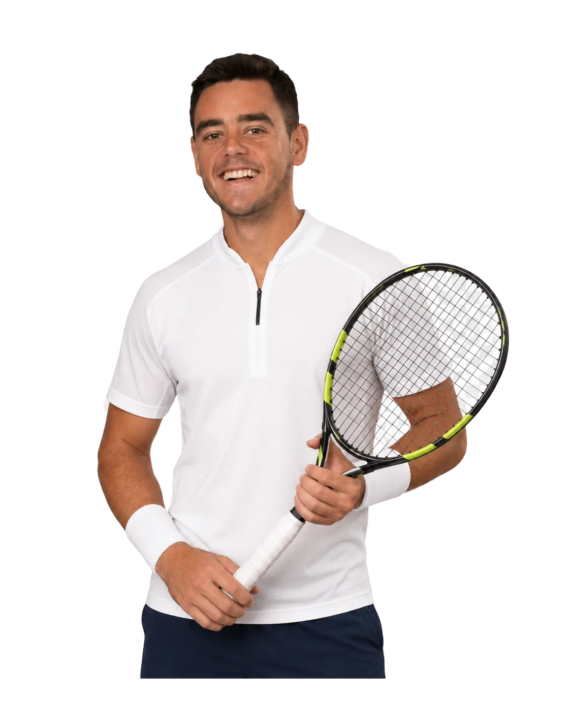 Brandon Perez tennis player profile visual with TennisJack stats and match analysis