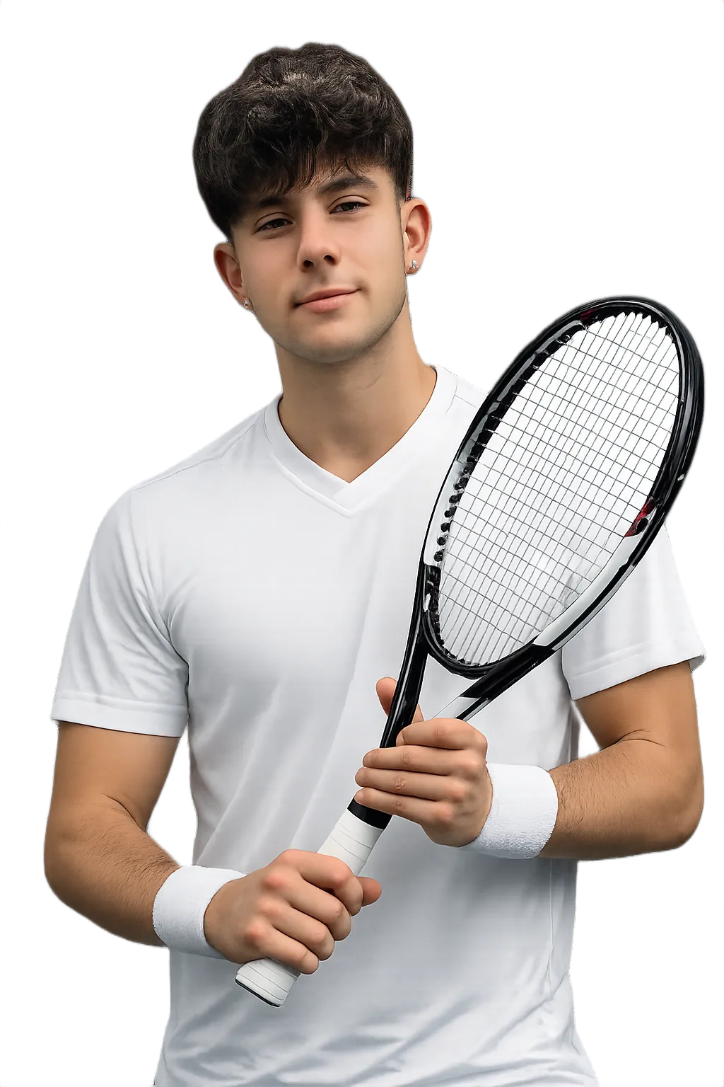 Portrait of Christian Djonov, tennis player