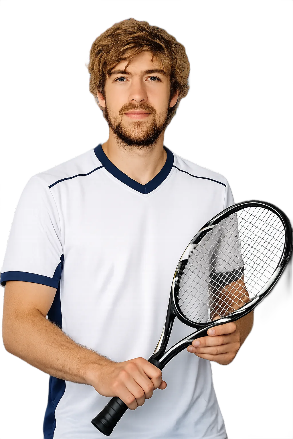 Portrait of Christoph Negritu, tennis player