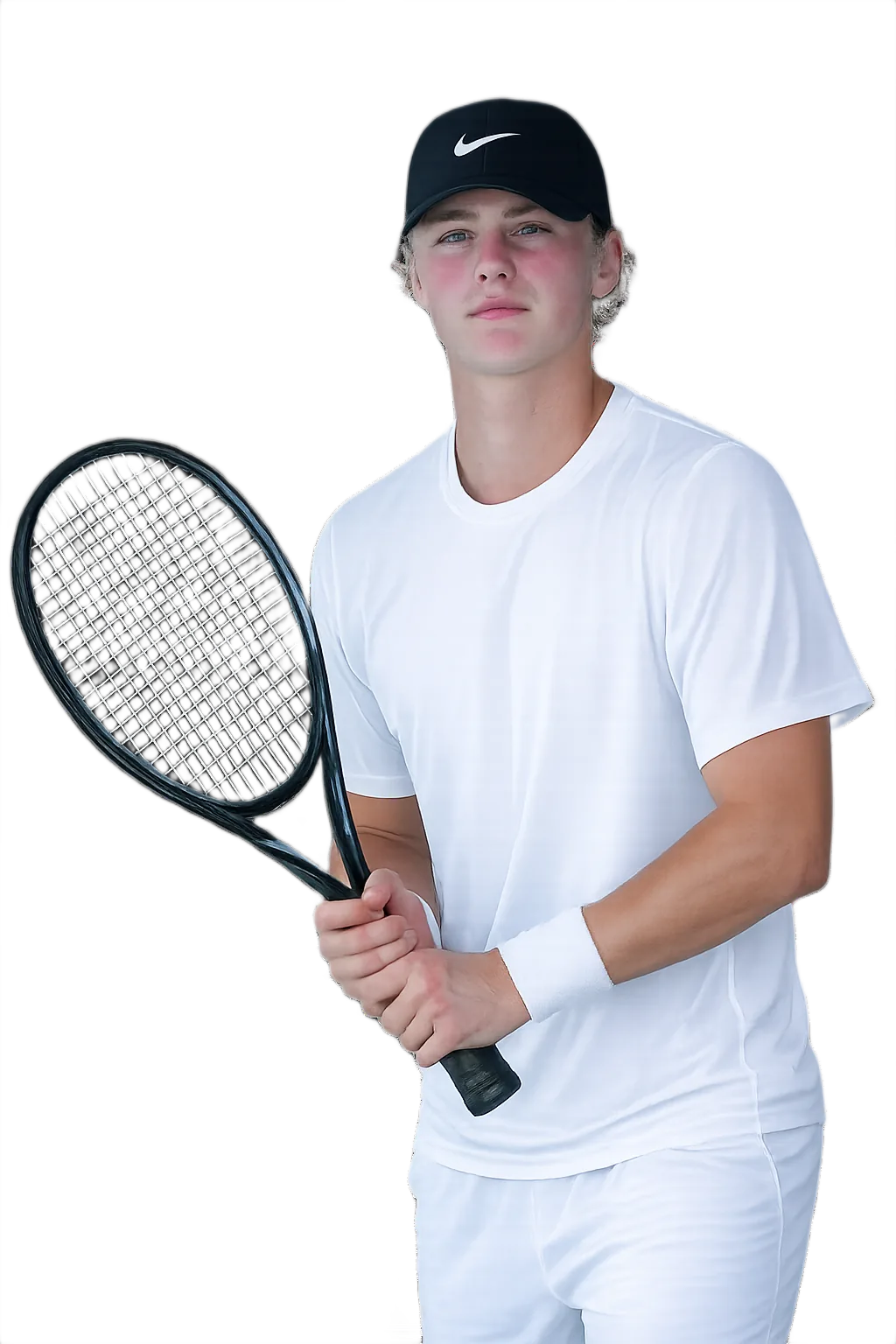Portrait of Cruz Hewitt, tennis player