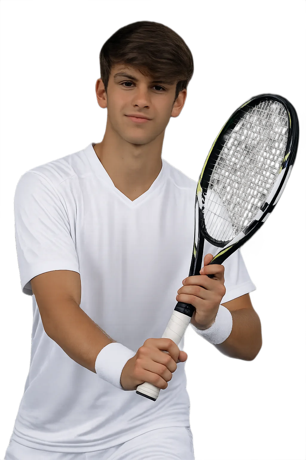 Portrait of Dante Pagani, tennis player