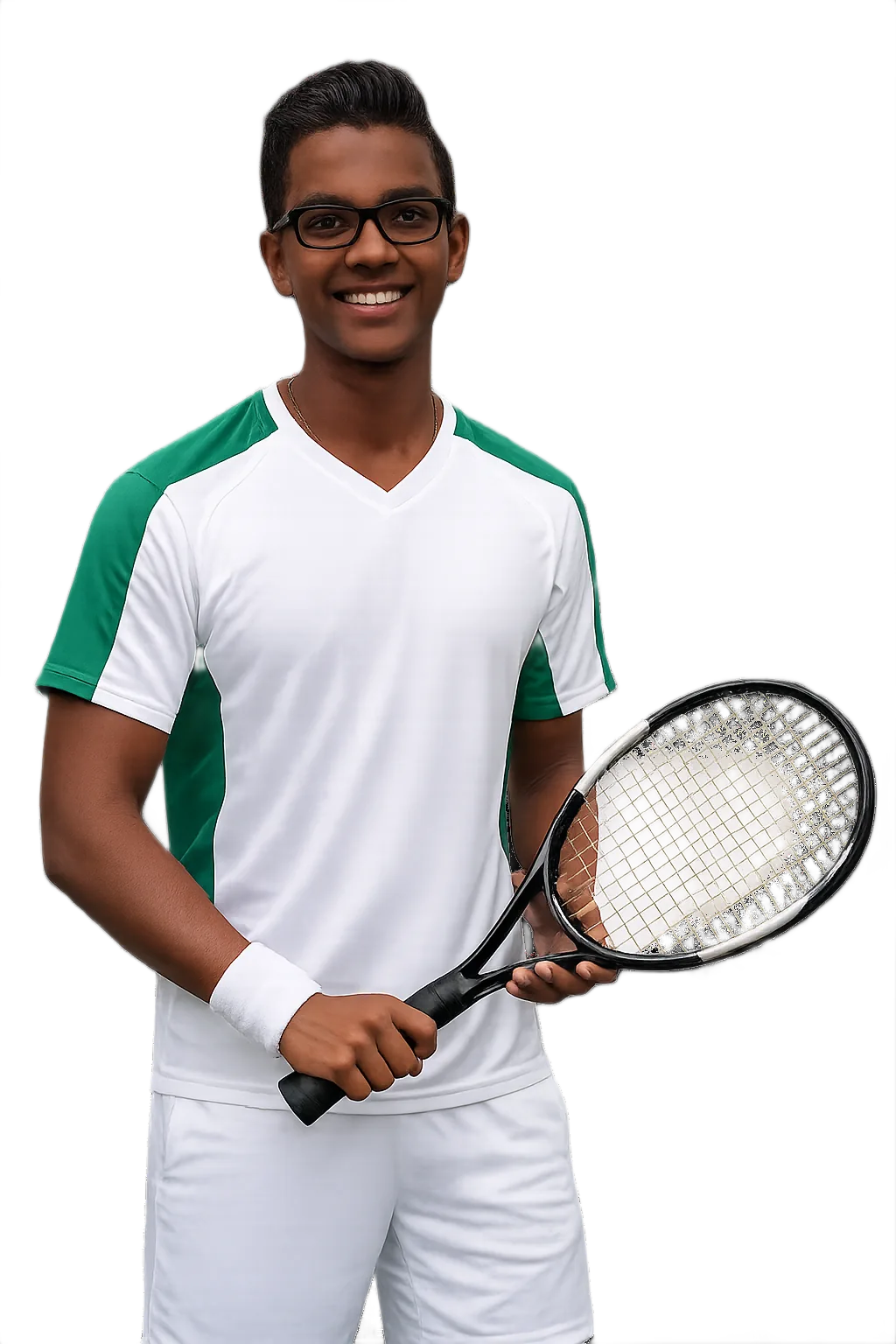 Portrait of Elgin Khoeblal, tennis player