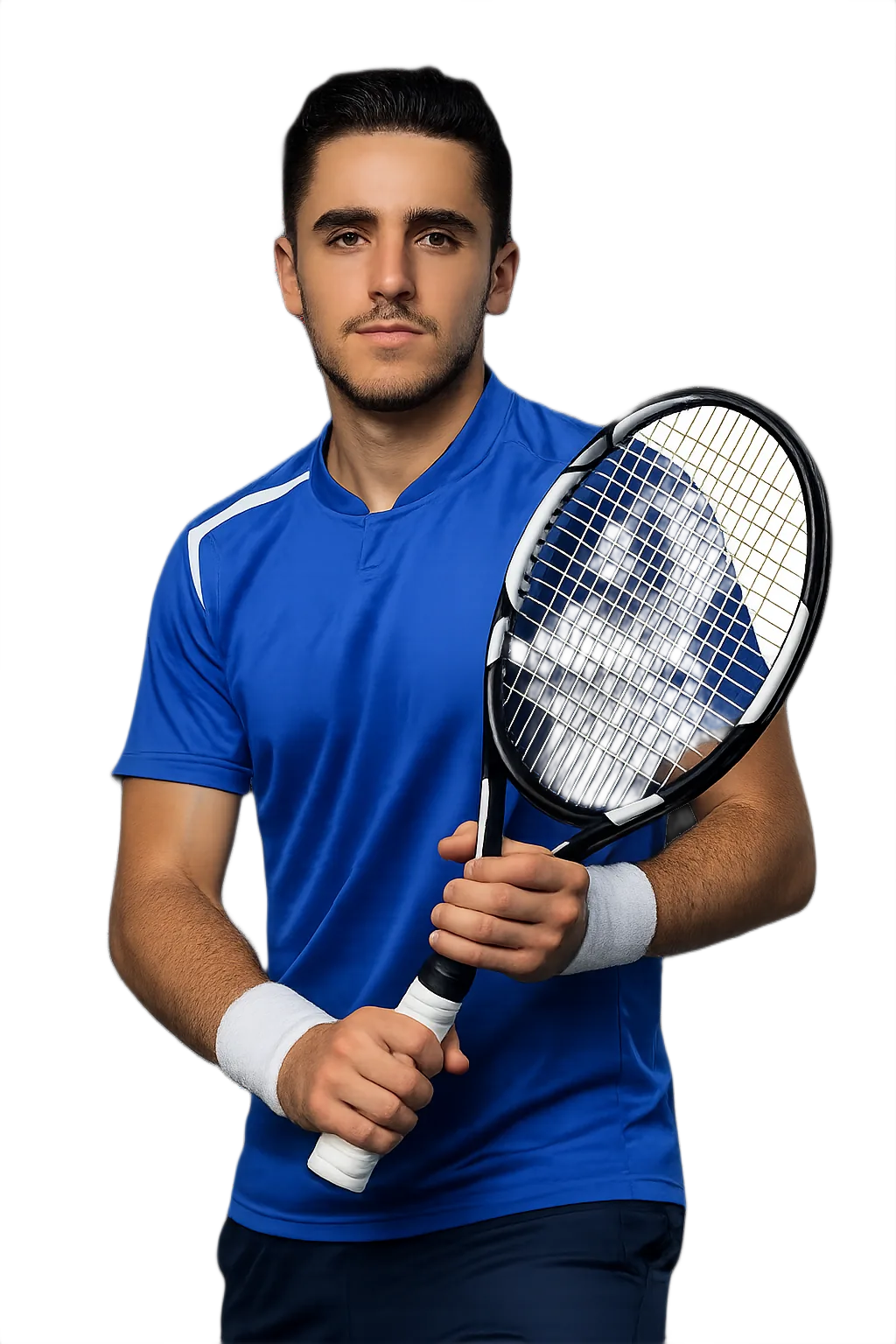 Portrait of Enzo Wallart, tennis player