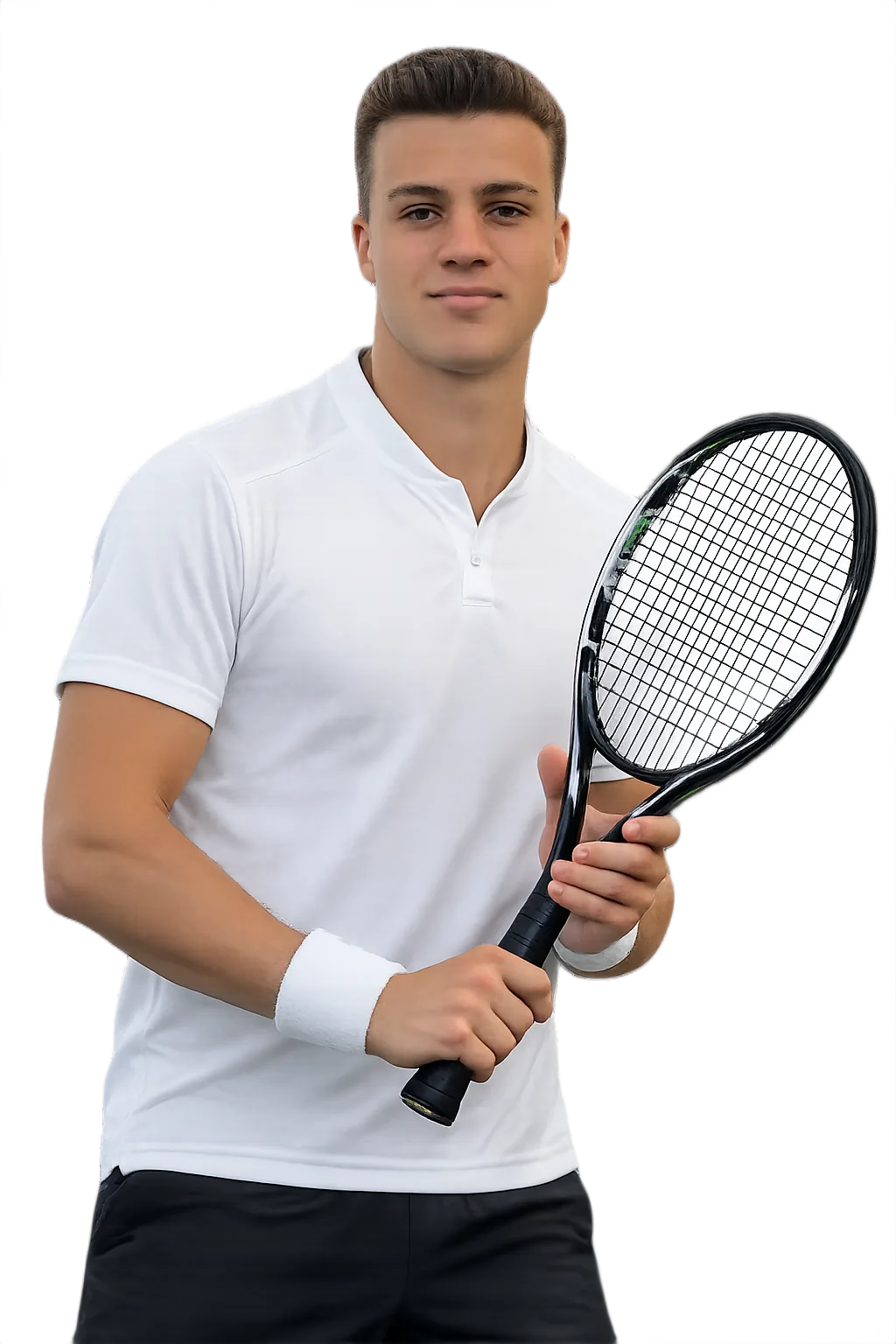 Portrait of Erik Arutiunian, tennis player