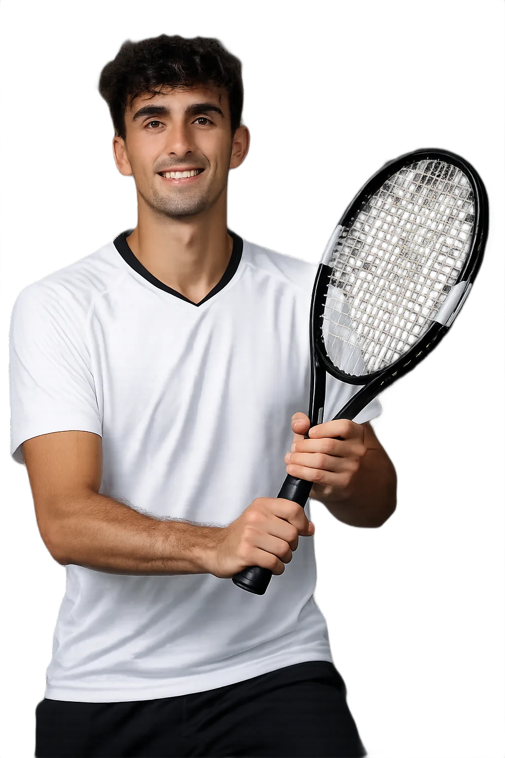 Portrait of Etienne Donnet, tennis player