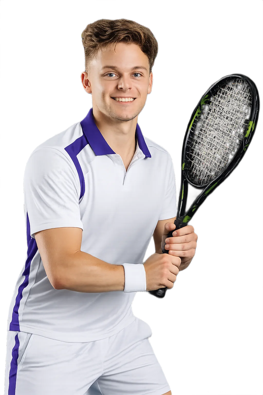 Portrait of Ewen Lumsden, tennis player