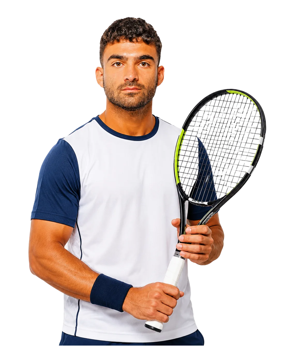 Fares Zakaria tennis player profile visual with TennisJack stats and match analysis