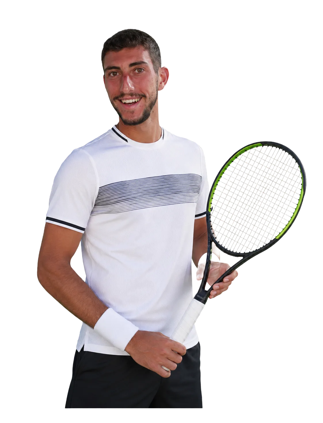 Federico Iannaccone tennis player profile visual with TennisJack stats and match analysis