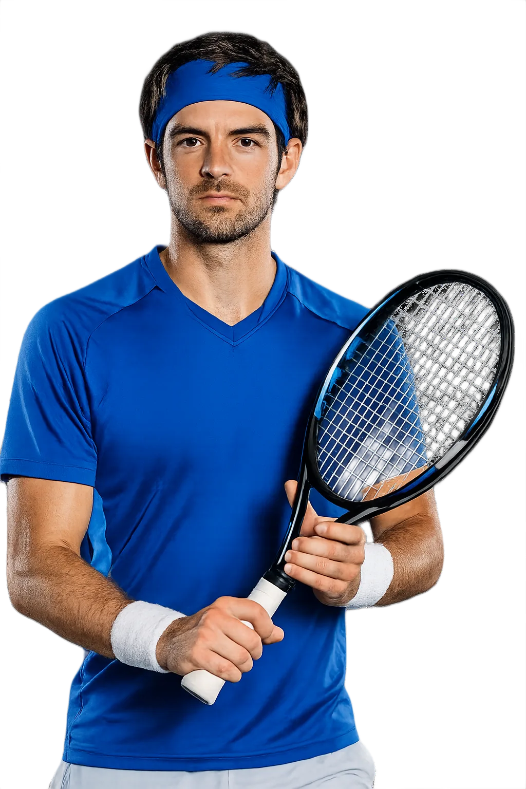 Portrait of Gastao Elias, tennis player