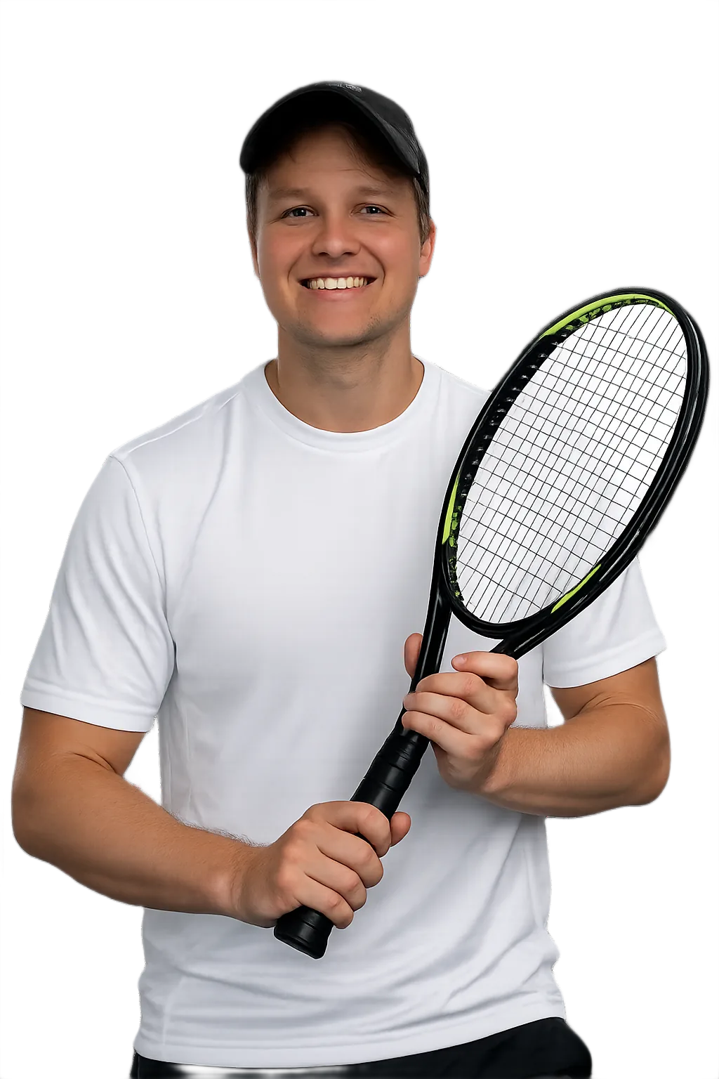 Portrait of Gian Gruenig, tennis player