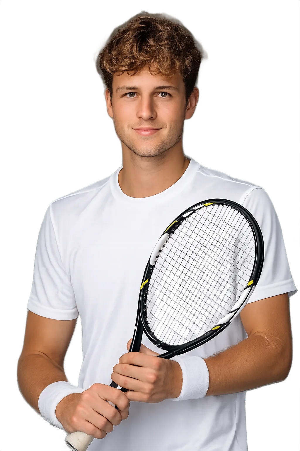 Portrait of Gianluca Brunkow, tennis player