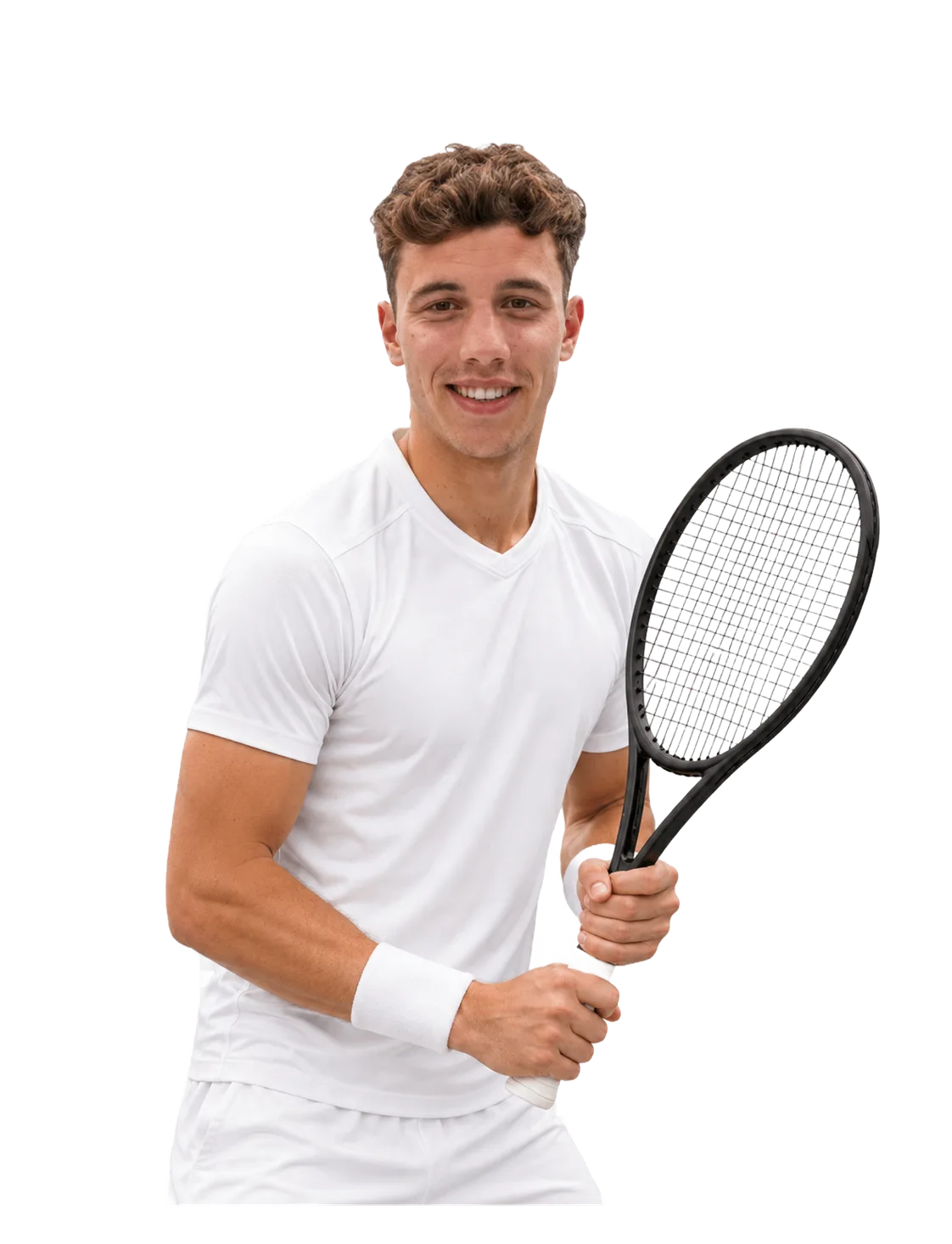 Harold Huens tennis player profile visual with TennisJack stats and match analysis