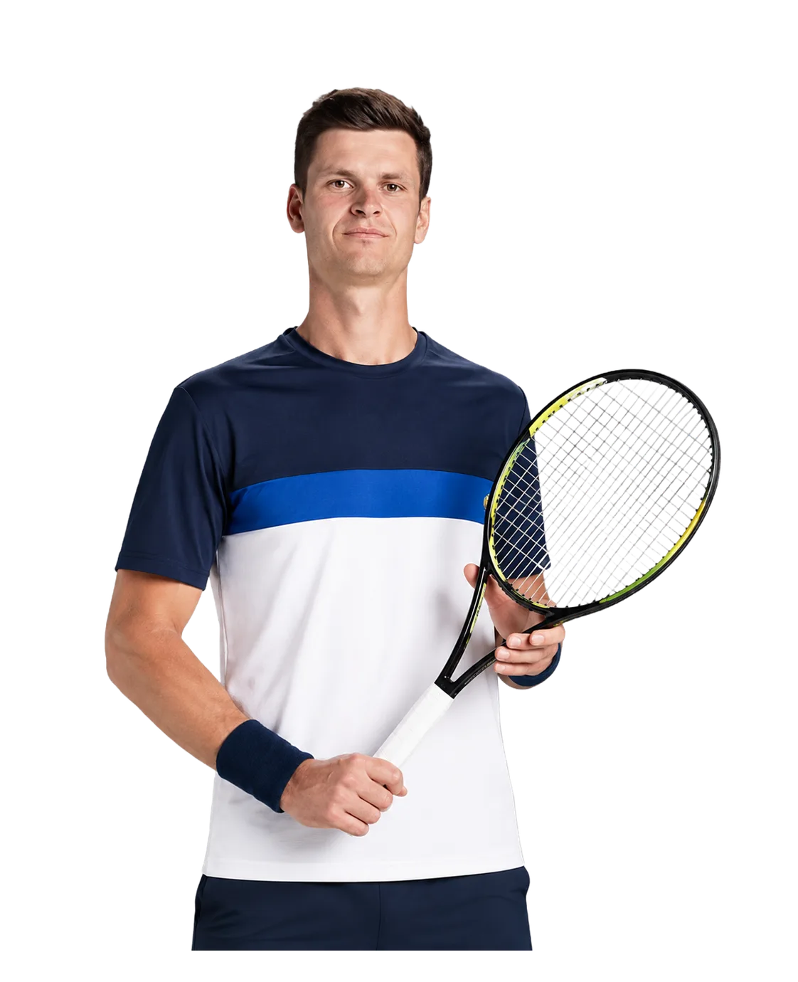 Hubert Hurkacz tennis player profile visual with TennisJack stats and match analysis