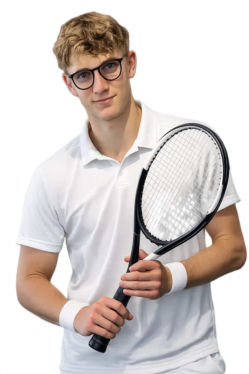 Portrait of Isaac Lhomond, tennis player