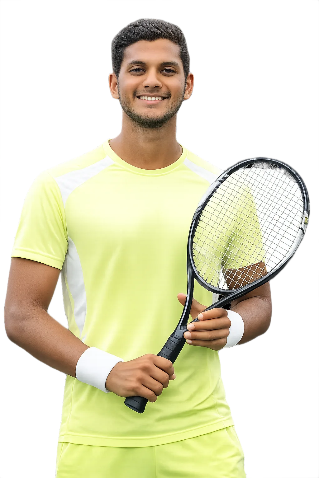 Portrait of Ishaque Eqbal, tennis player