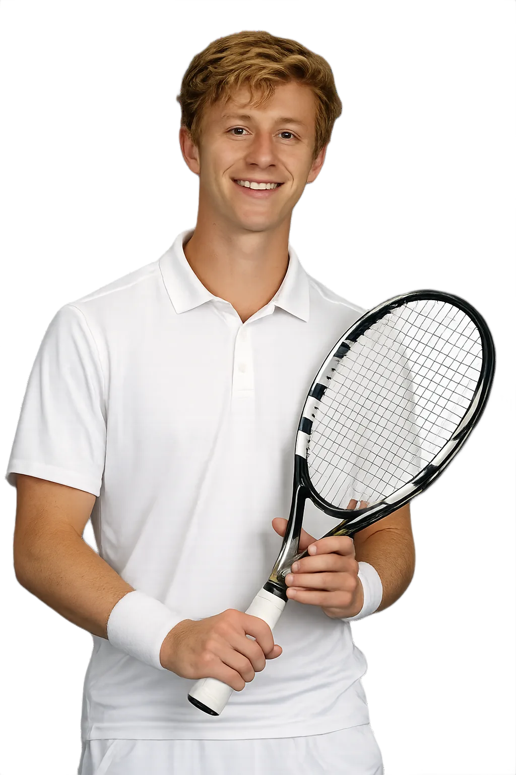 Portrait of Jeffrey Von Der Schulenb, tennis player