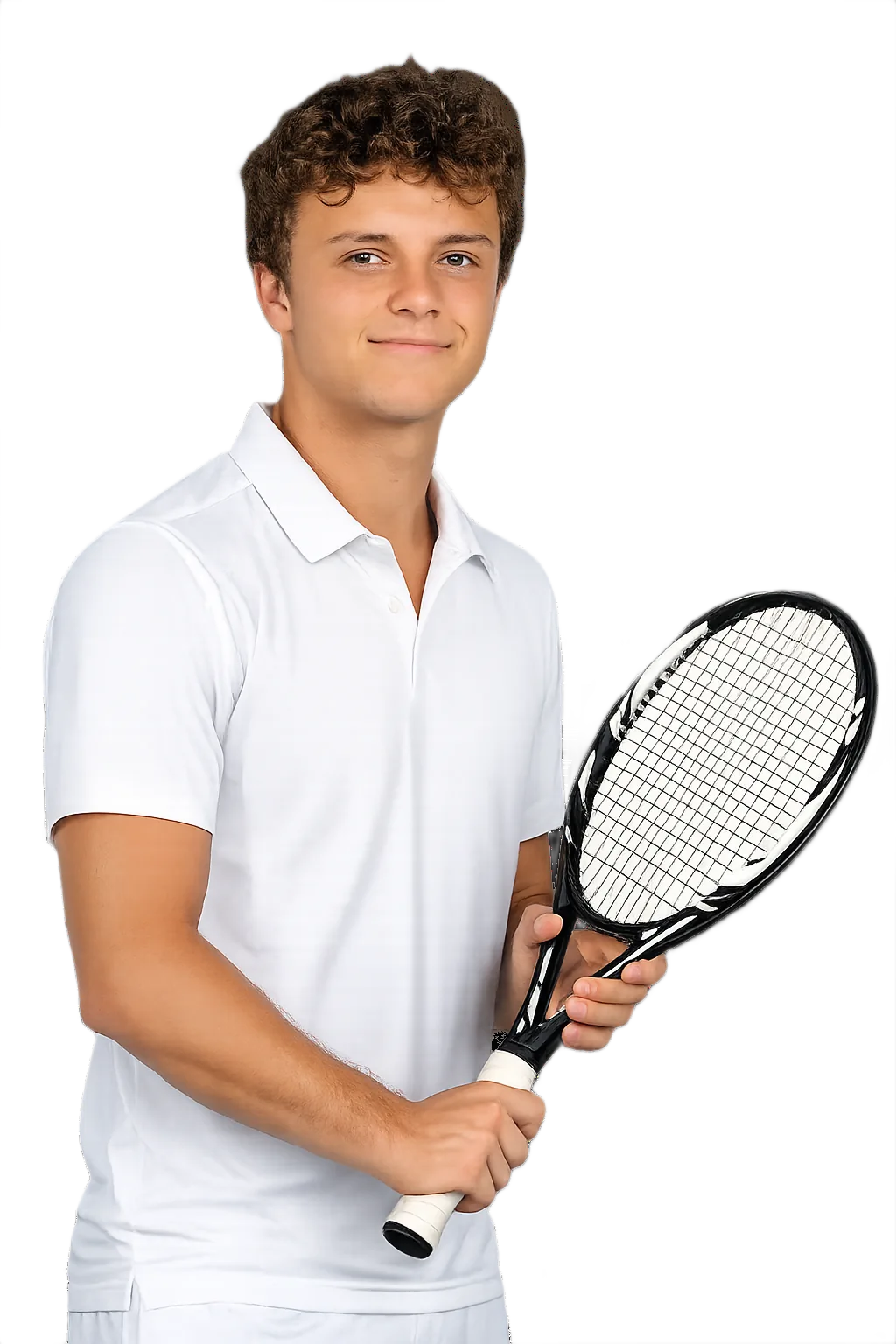 Portrait of Joe Leather, tennis player