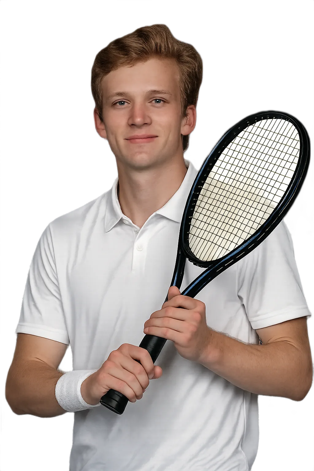 Portrait of Johannes Ingildsen, tennis player