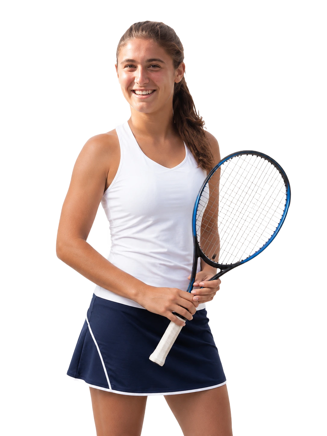Julia Riera tennis player profile visual with TennisJack stats and match analysis