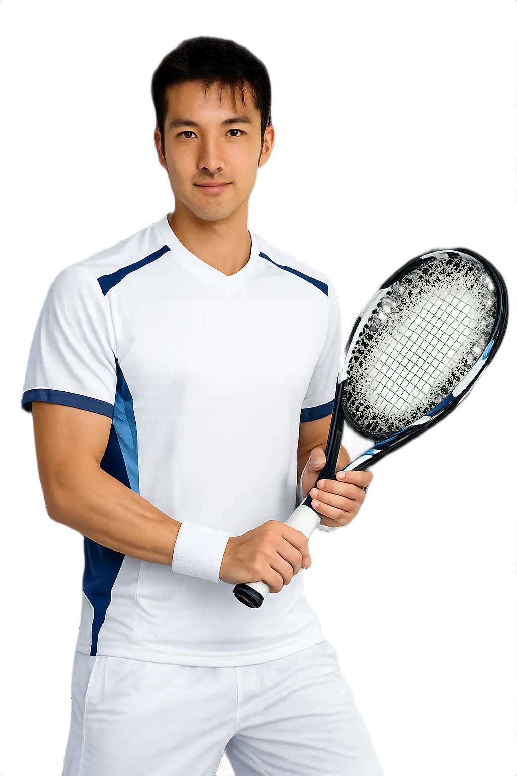 Portrait of Jumpei Yamasaki, tennis player