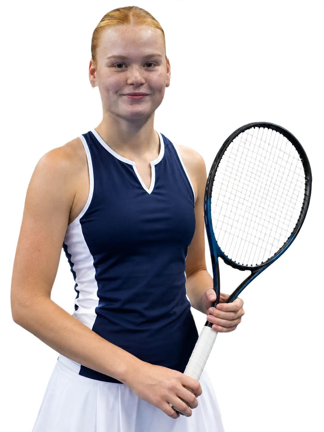 Portrait of June Bjork, tennis player