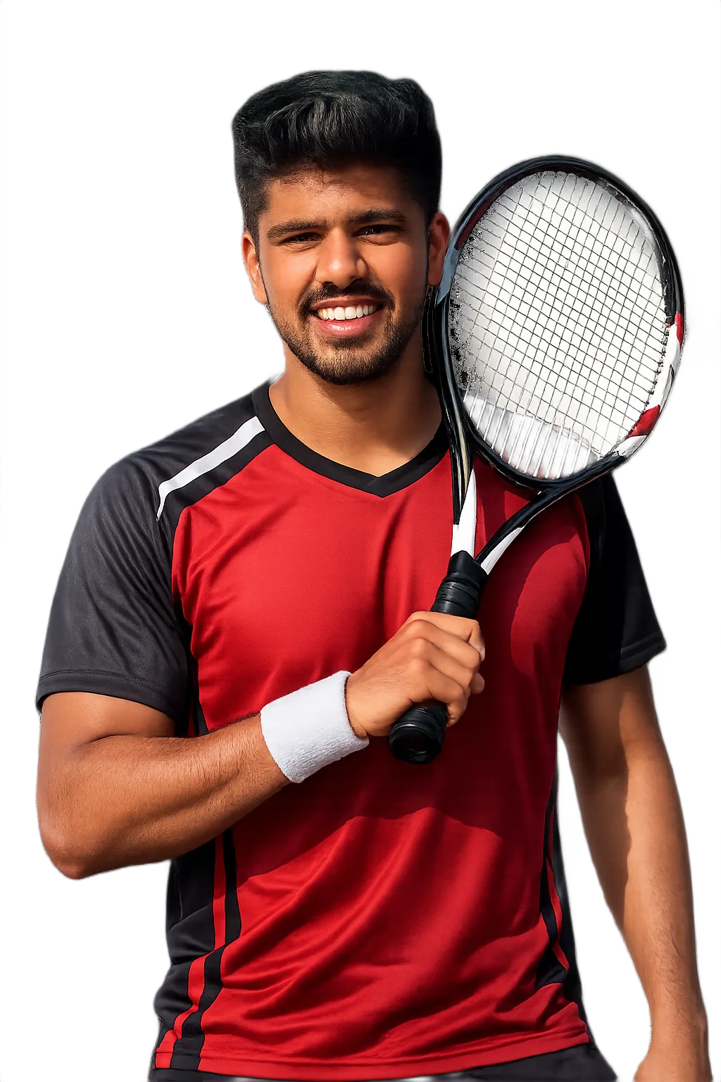 Portrait of Kabir Hans, tennis player