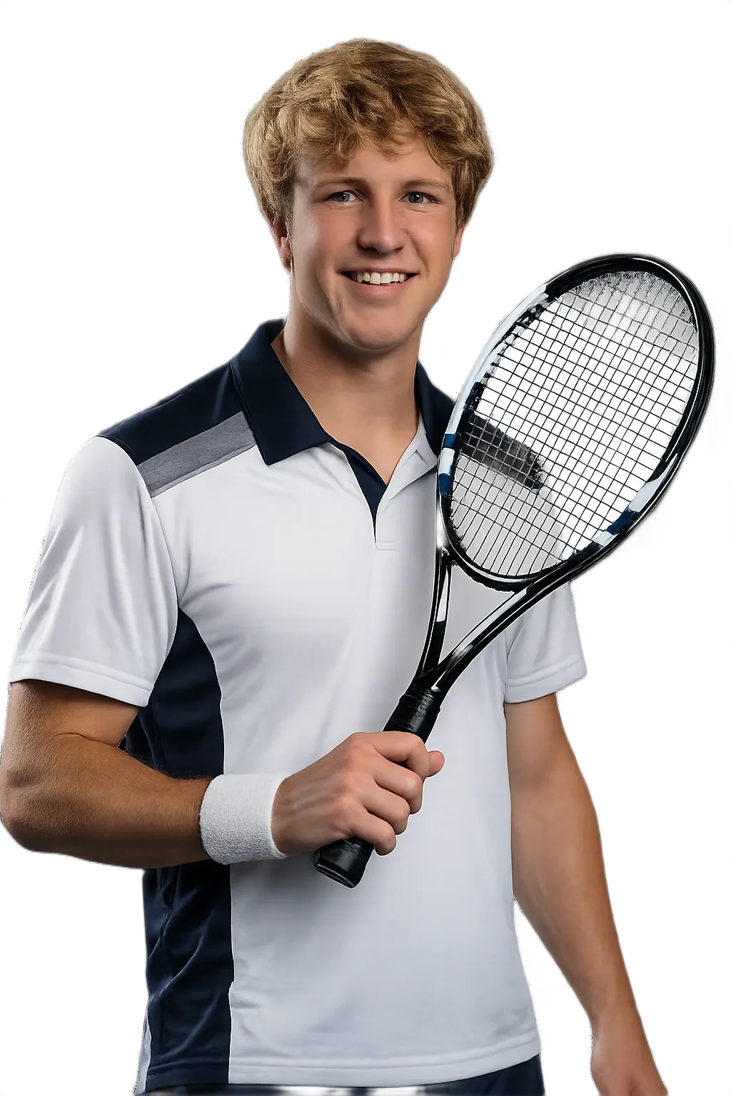 Portrait of Karlis Ozolins, tennis player