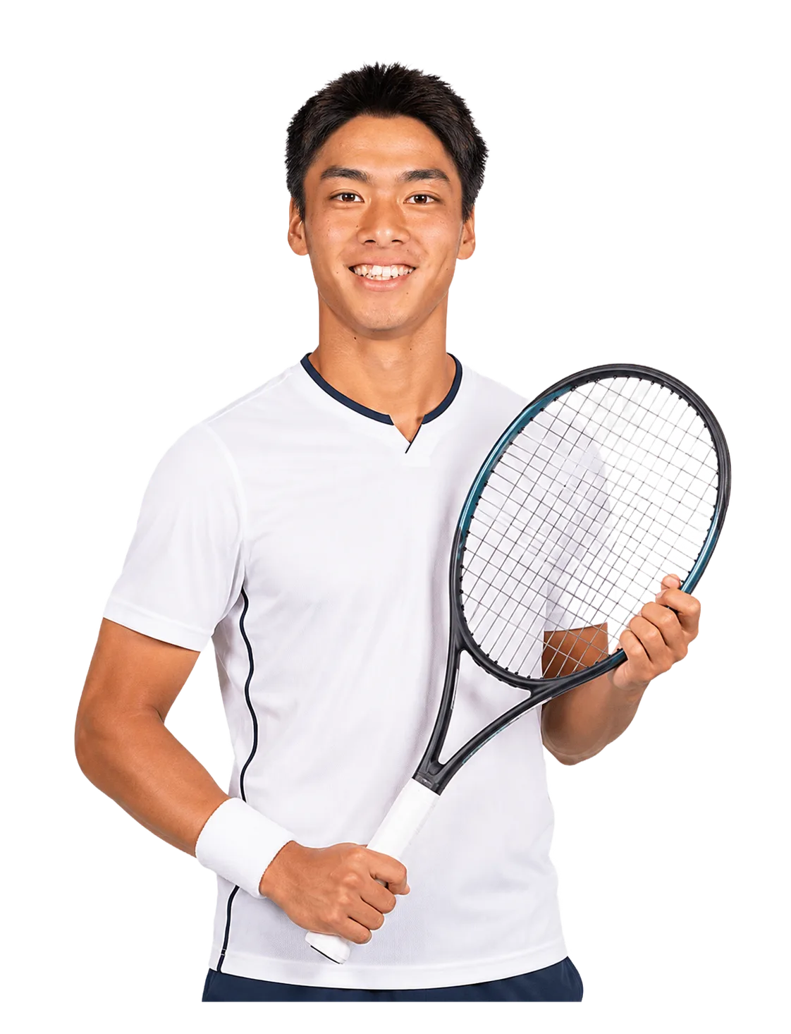 Kenta Miyoshi tennis player profile visual with TennisJack stats and match analysis