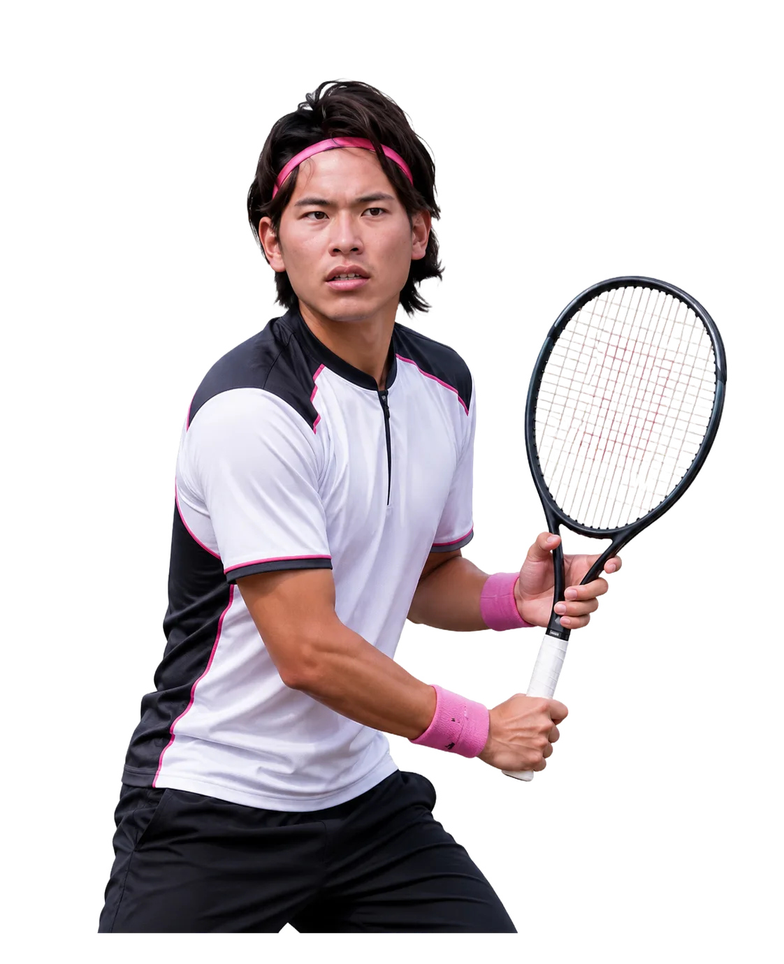 Koki Matsuda tennis player profile visual with TennisJack stats and match analysis