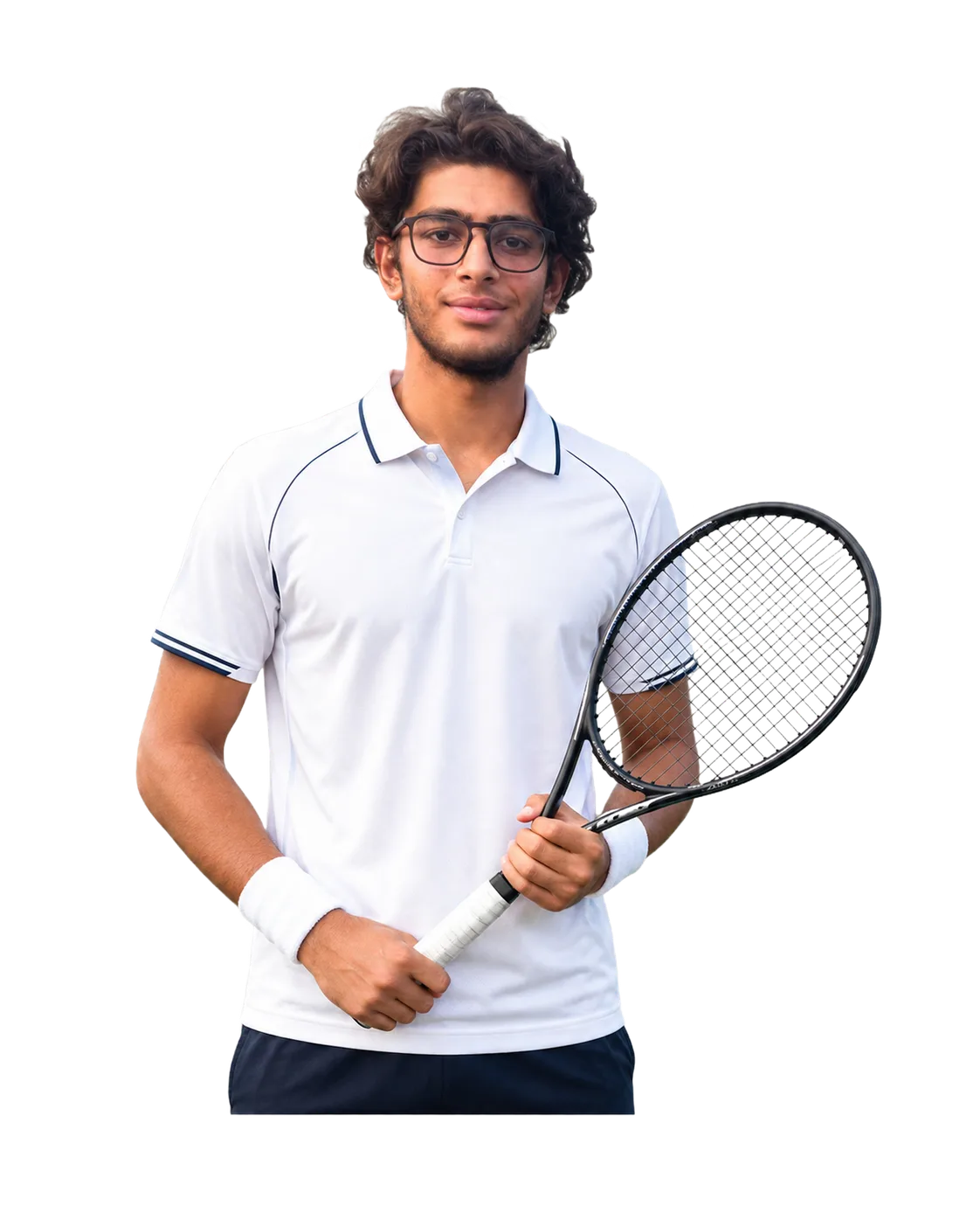 Kriish Tyagi tennis player profile visual with TennisJack stats and match analysis