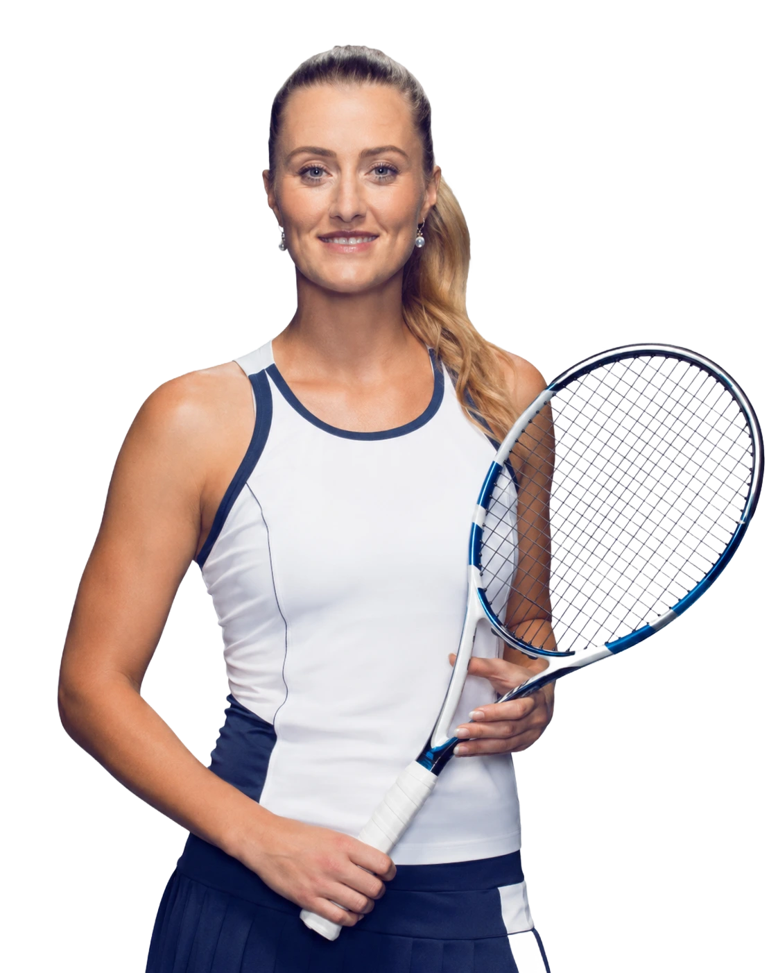 Kristina Mladenovic tennis player profile visual with TennisJack stats and match analysis