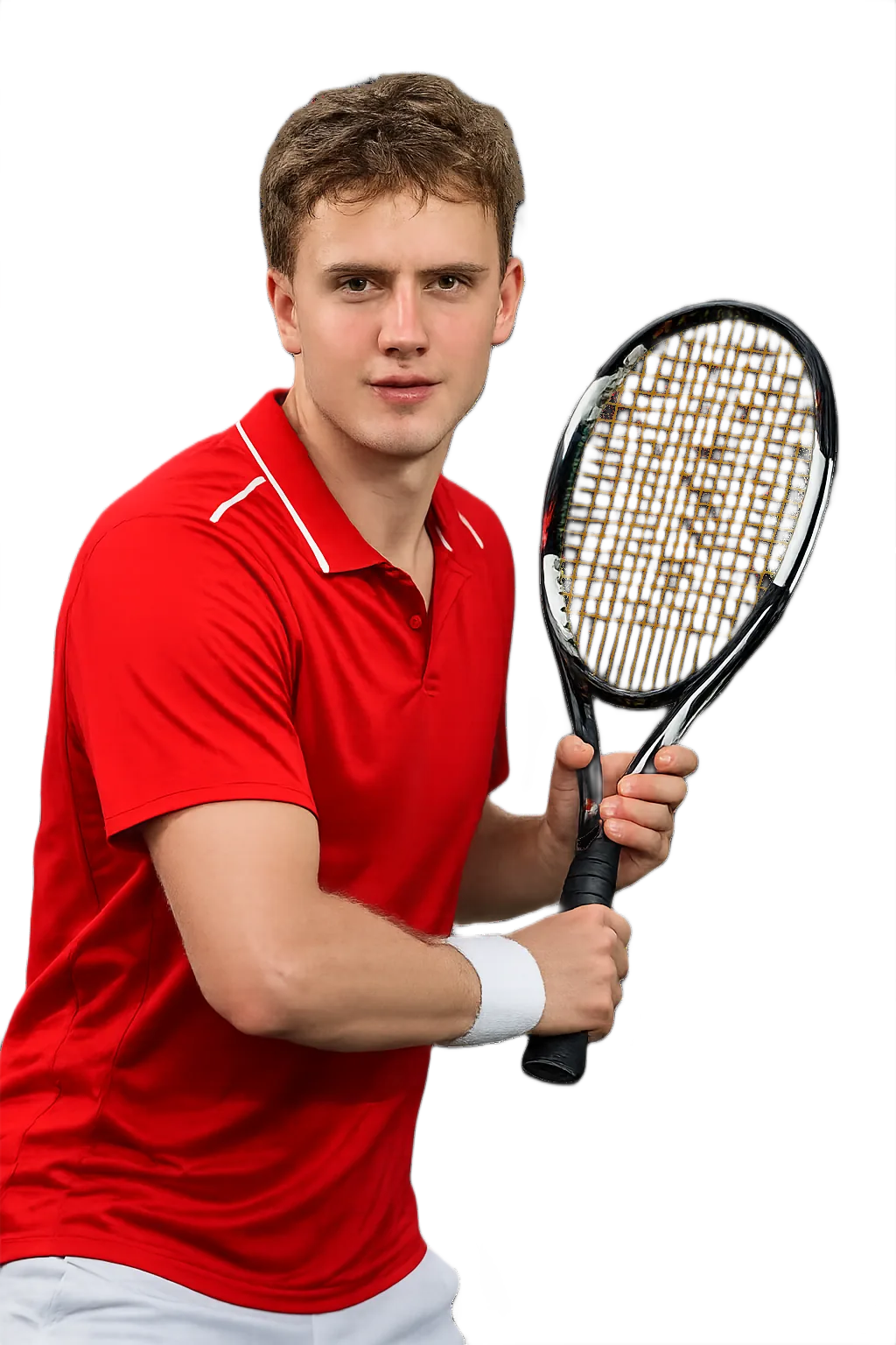 Portrait of Leo Lagarrigue, tennis player