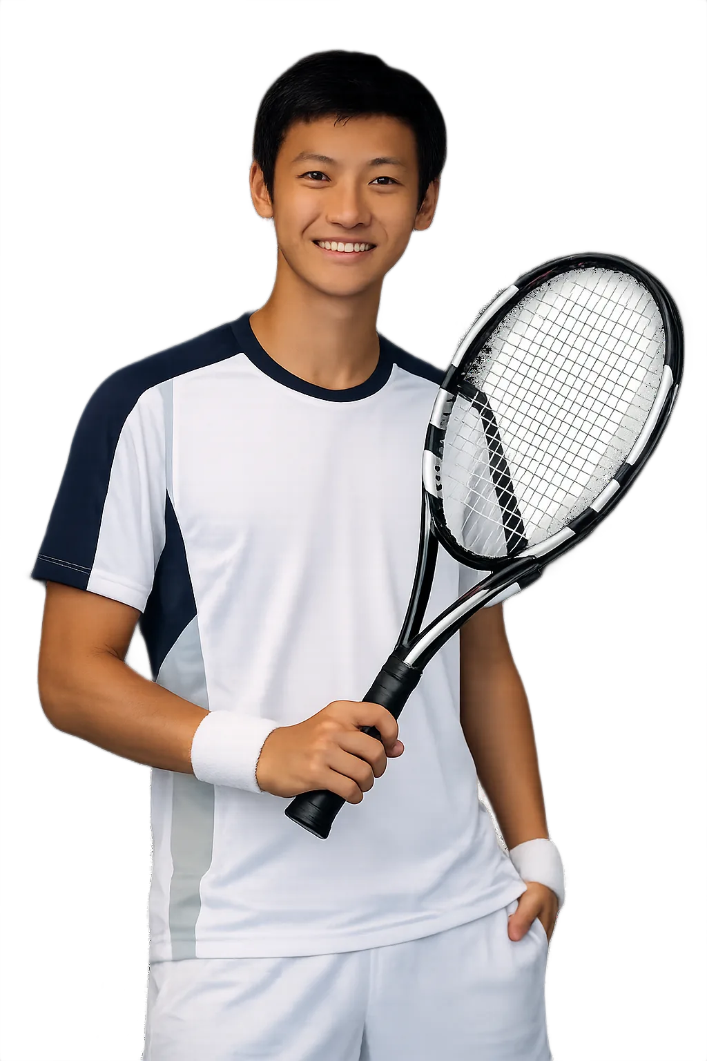 Portrait of Leo Vithoontien, tennis player