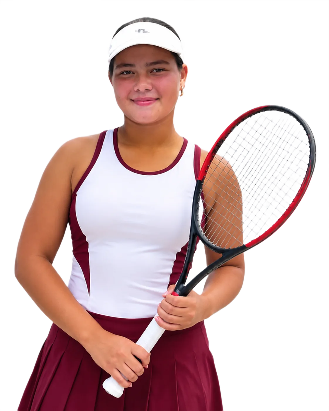 Portrait of Lidia Podgorichani, tennis player