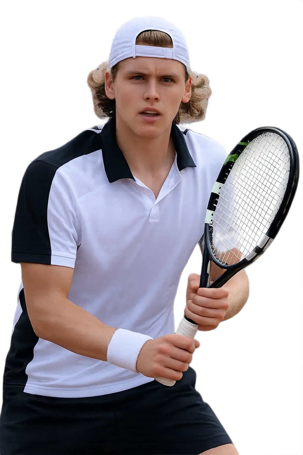 Portrait of Lilian Marmousez, tennis player