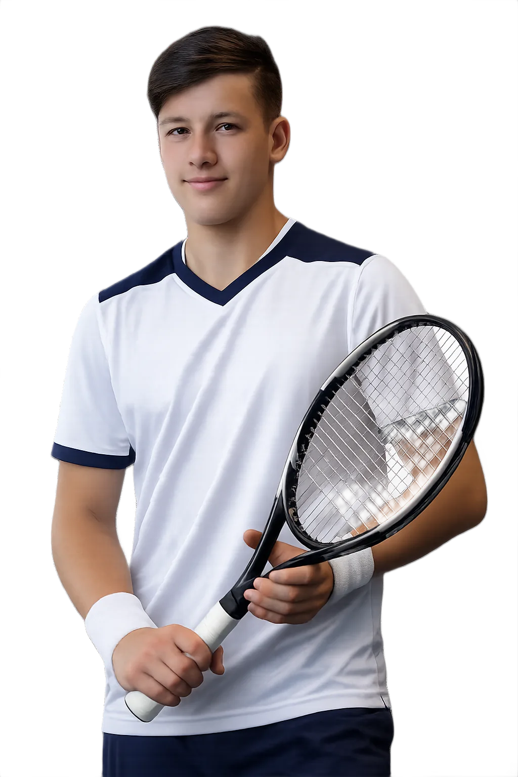 Portrait of Loann Massard, tennis player