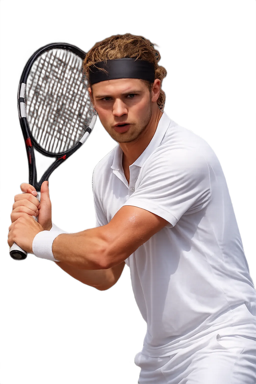 Portrait of Louis Van Herck, tennis player