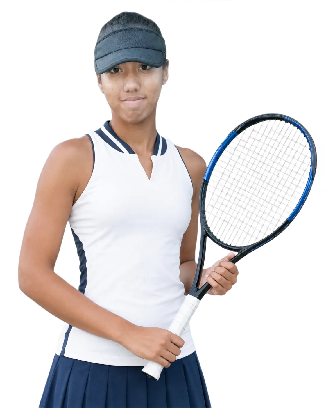 Portrait of Luana Plaza Araujo, tennis player