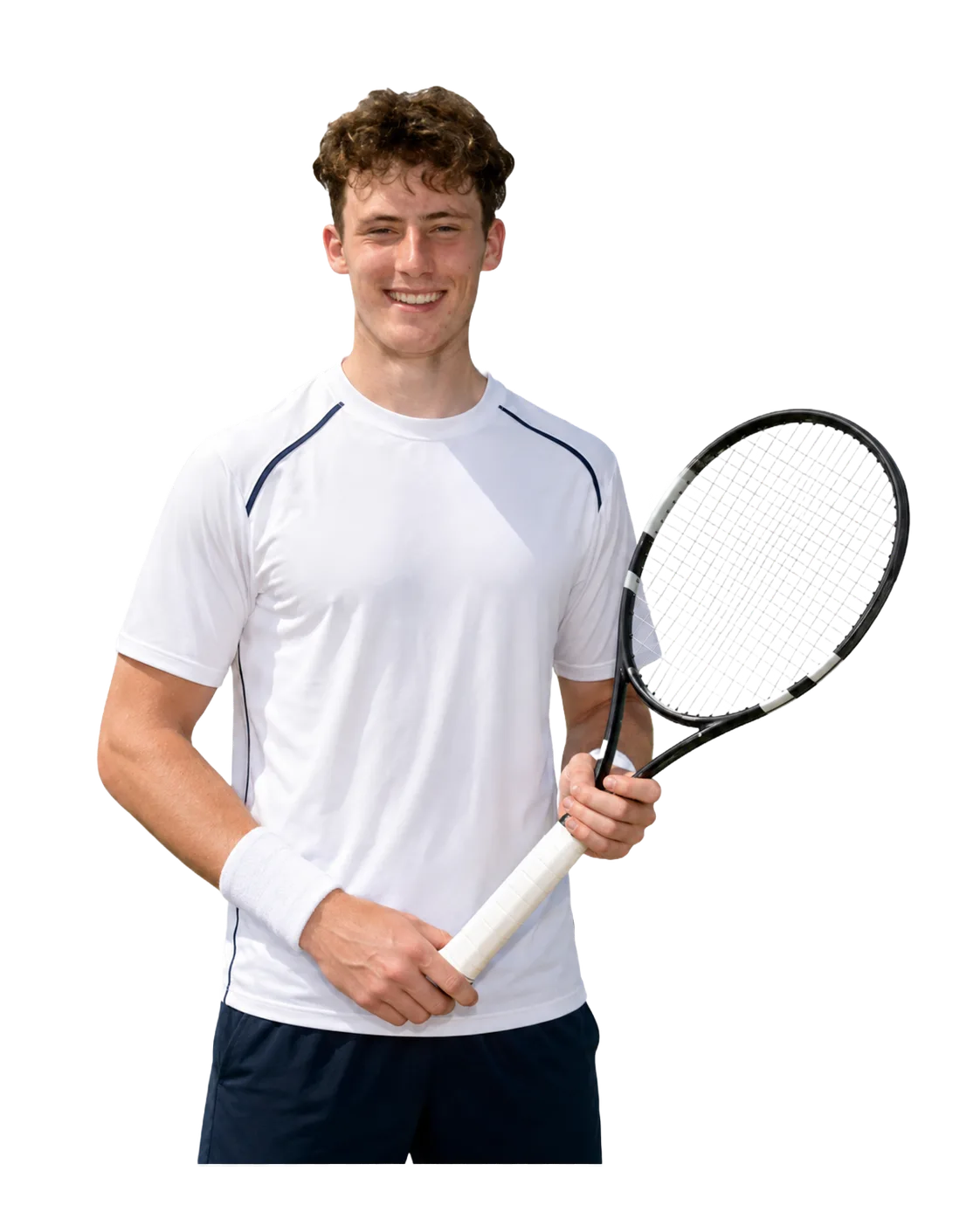 Luca Pow tennis player profile visual with TennisJack stats and match analysis