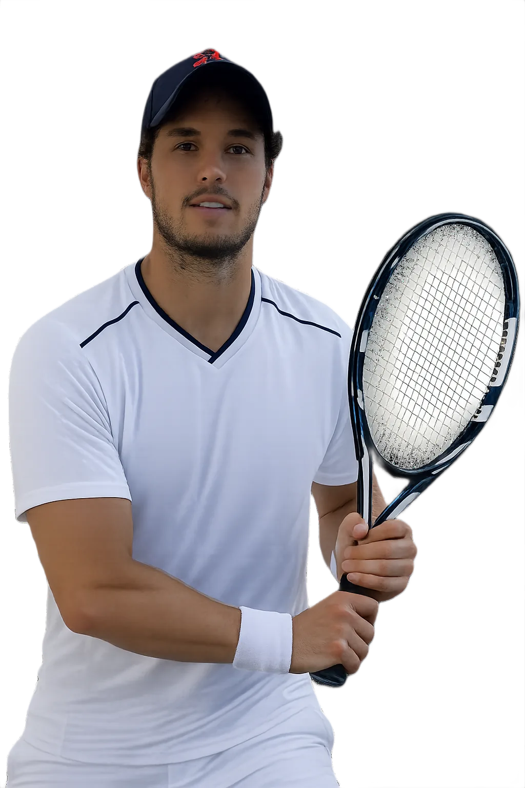 Portrait of Lucas Bouquet, tennis player