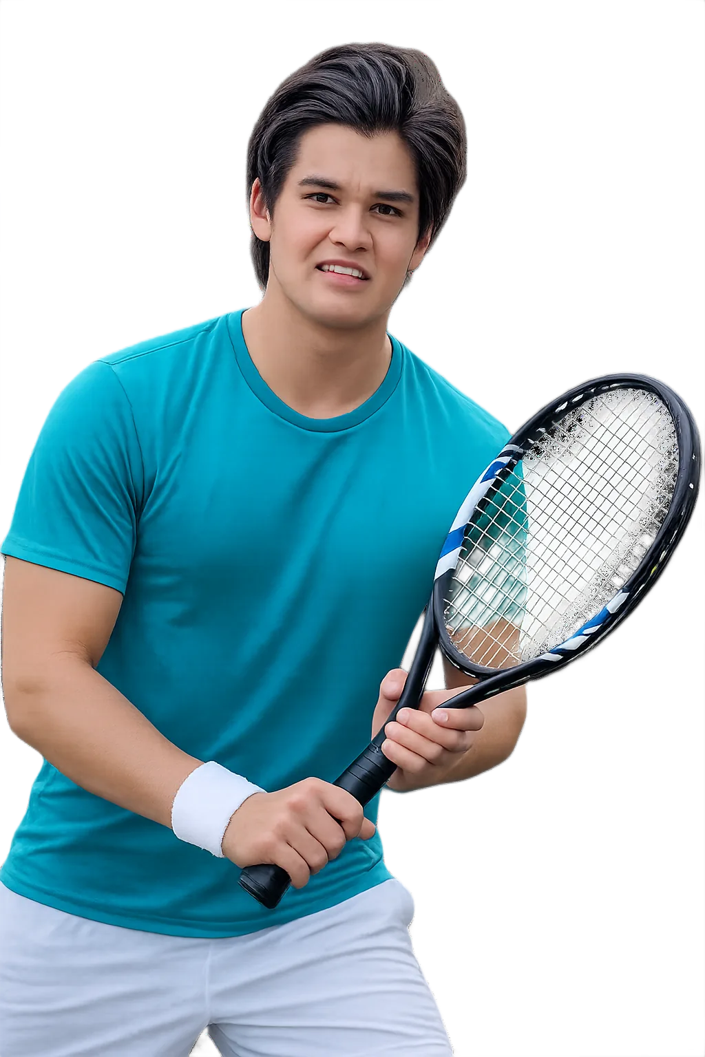 Portrait of Luis Britto, tennis player