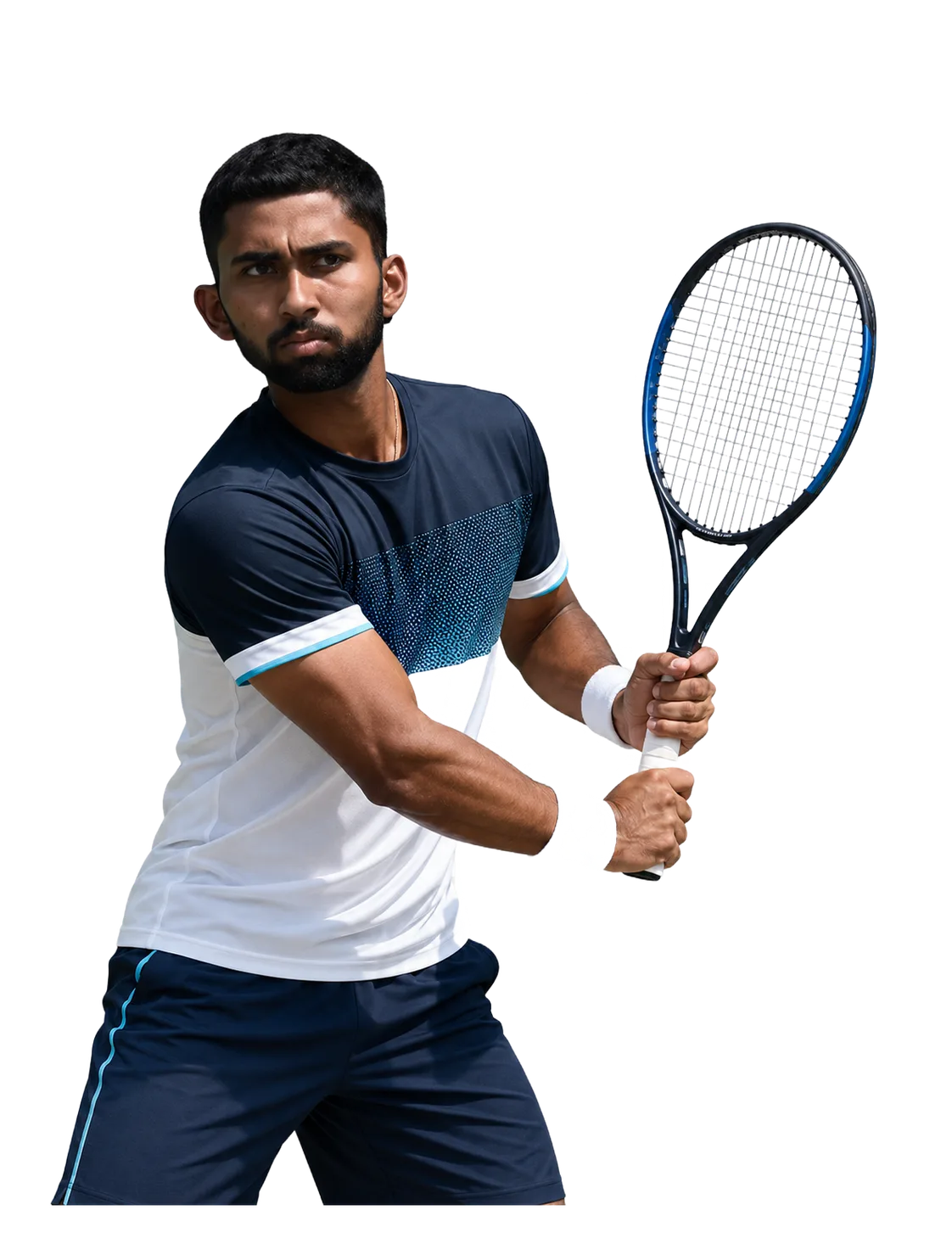 Madhwin Kamath tennis player profile visual with TennisJack stats and match analysis