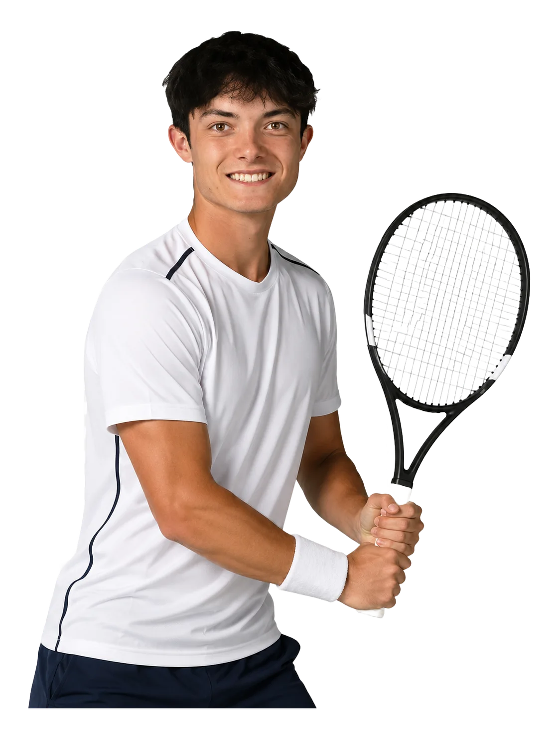 Mae Malige tennis player profile visual with TennisJack stats and match analysis