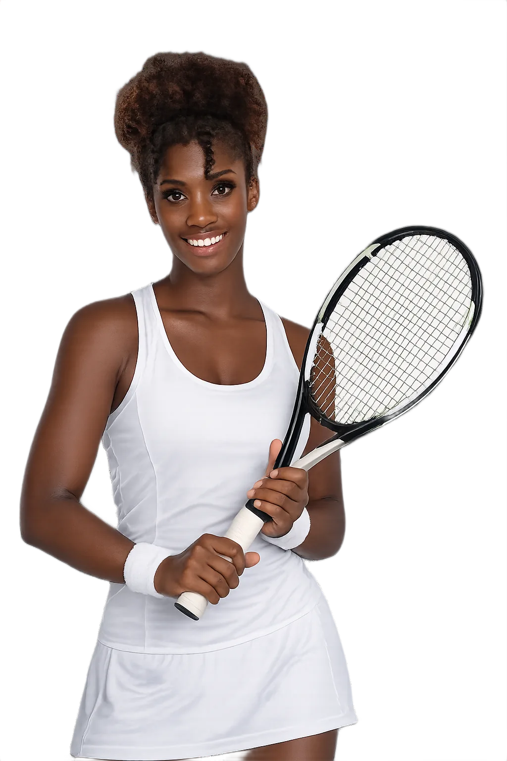 Portrait of Malkia Ngounoue, tennis player