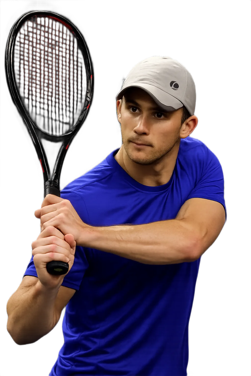 Portrait of Manuel Mouilleron Salvo, tennis player